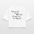 Cropped Shirt – Geh du mal auf die Nerven - white