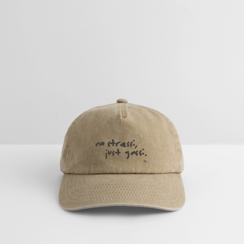 Cap – no stressi, just gassi. - vintage beige