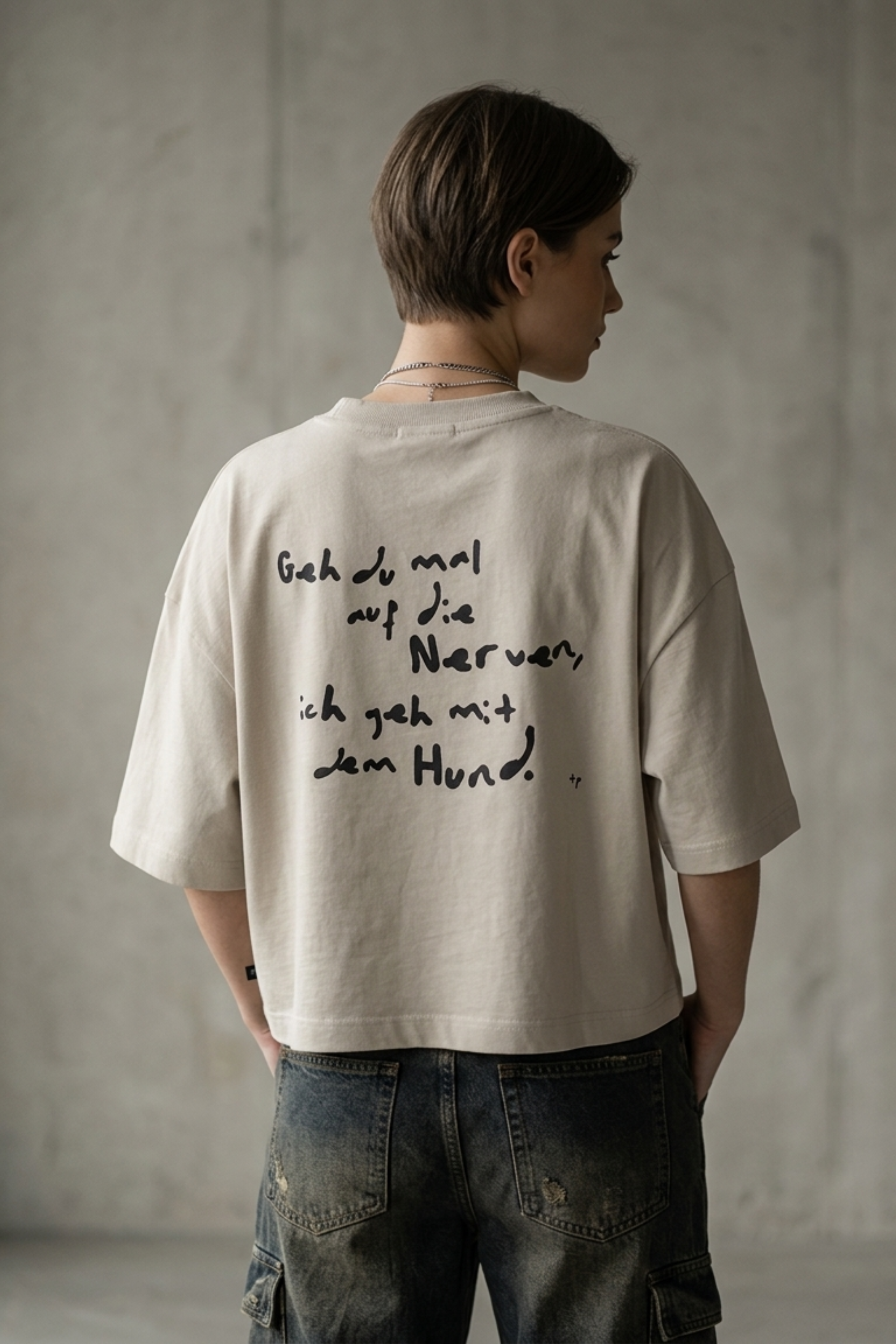 Cropped Shirt – Geh du mal auf die Nerven