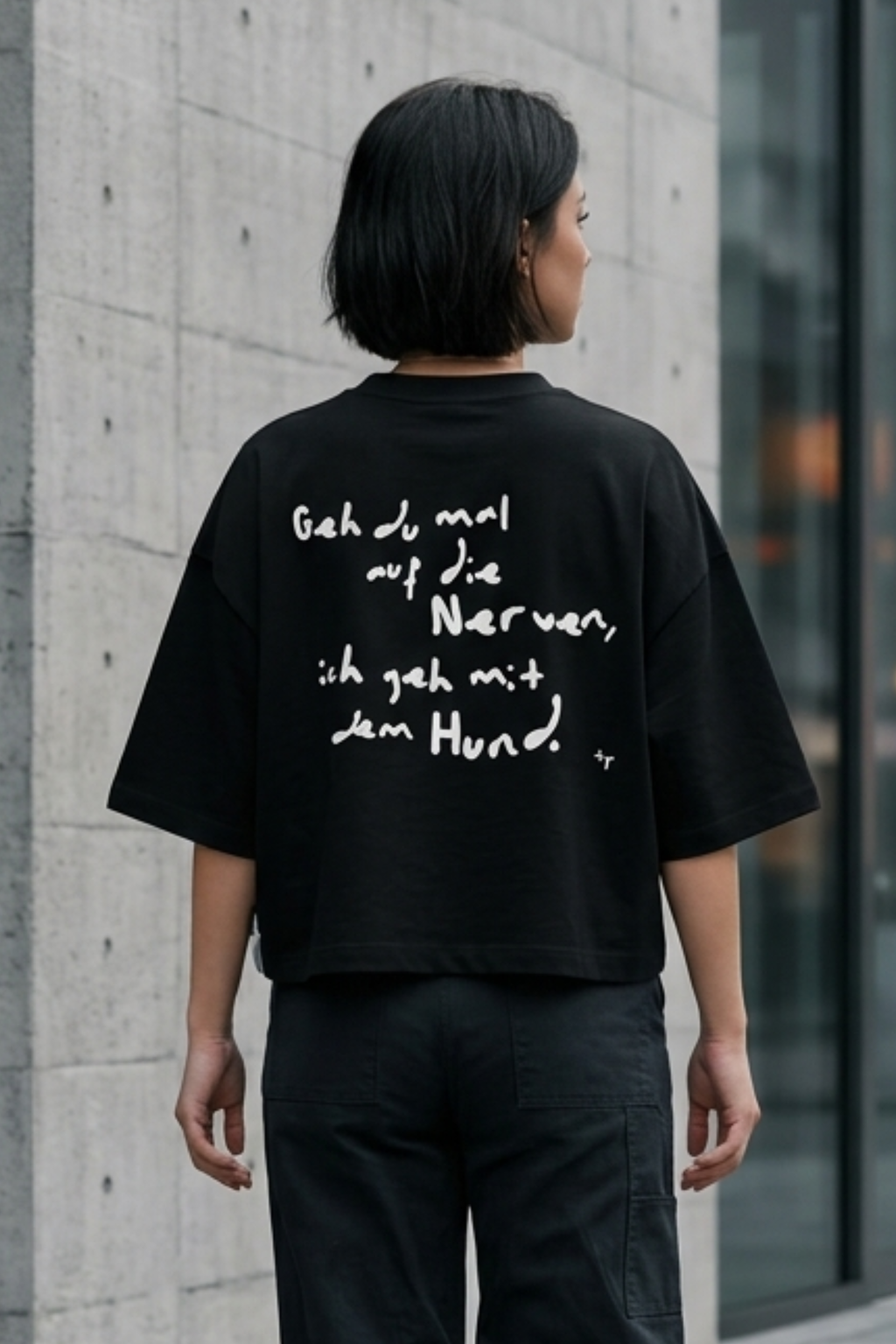 Cropped Shirt – Geh du mal auf die Nerven