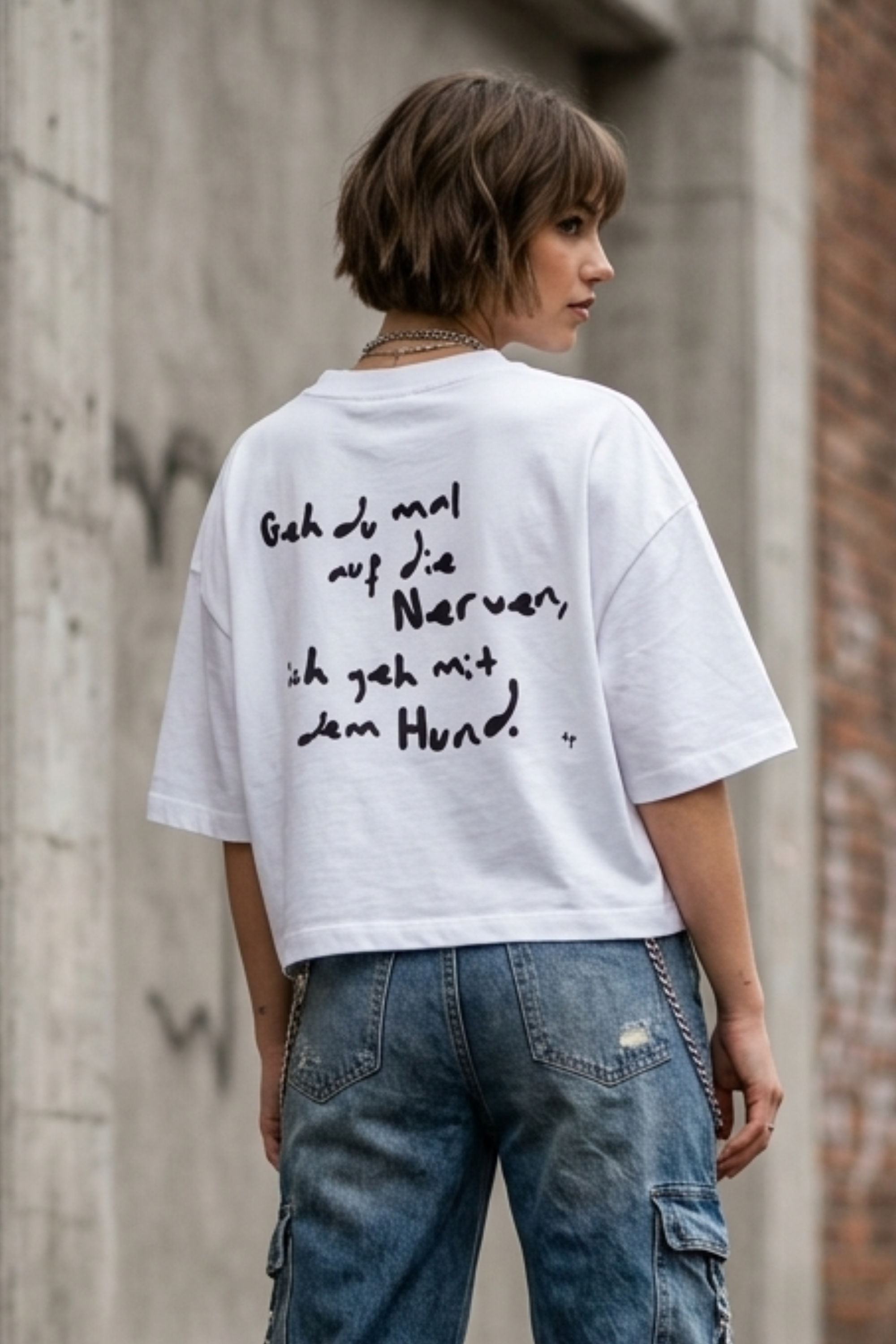 Cropped Shirt – Geh du mal auf die Nerven